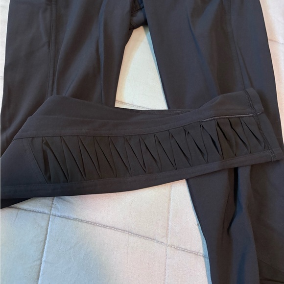 Lululemon Black Instill Leggings with ruffle - Picture 3 of 3